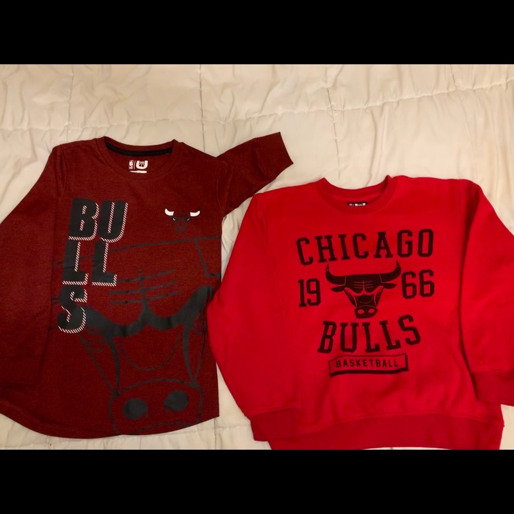 Chicago Bulls BUNDLE - Long Sleeve Shirts - Sz Lrg